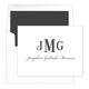 Bold Monogram Folded Note Cards Image 3 of 21